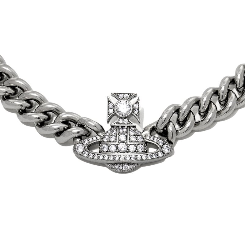 VIVIENNE WESTWOOD VIVIENNE WESTWOOD GRAZIELLA SILVER CHAIN CHOKER
