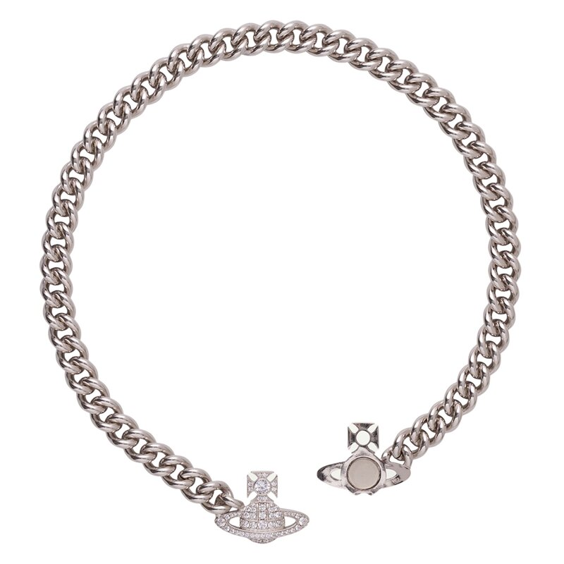VIVIENNE WESTWOOD VIVIENNE WESTWOOD GRAZIELLA SILVER CHAIN CHOKER