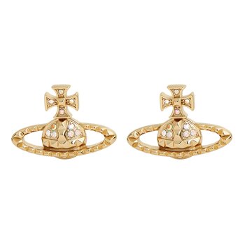 VIVIENNE WESTWOOD VIVIENNE WESTWOOD MAYFAIR BAS RELIEF ORB EARRINGS GOLD