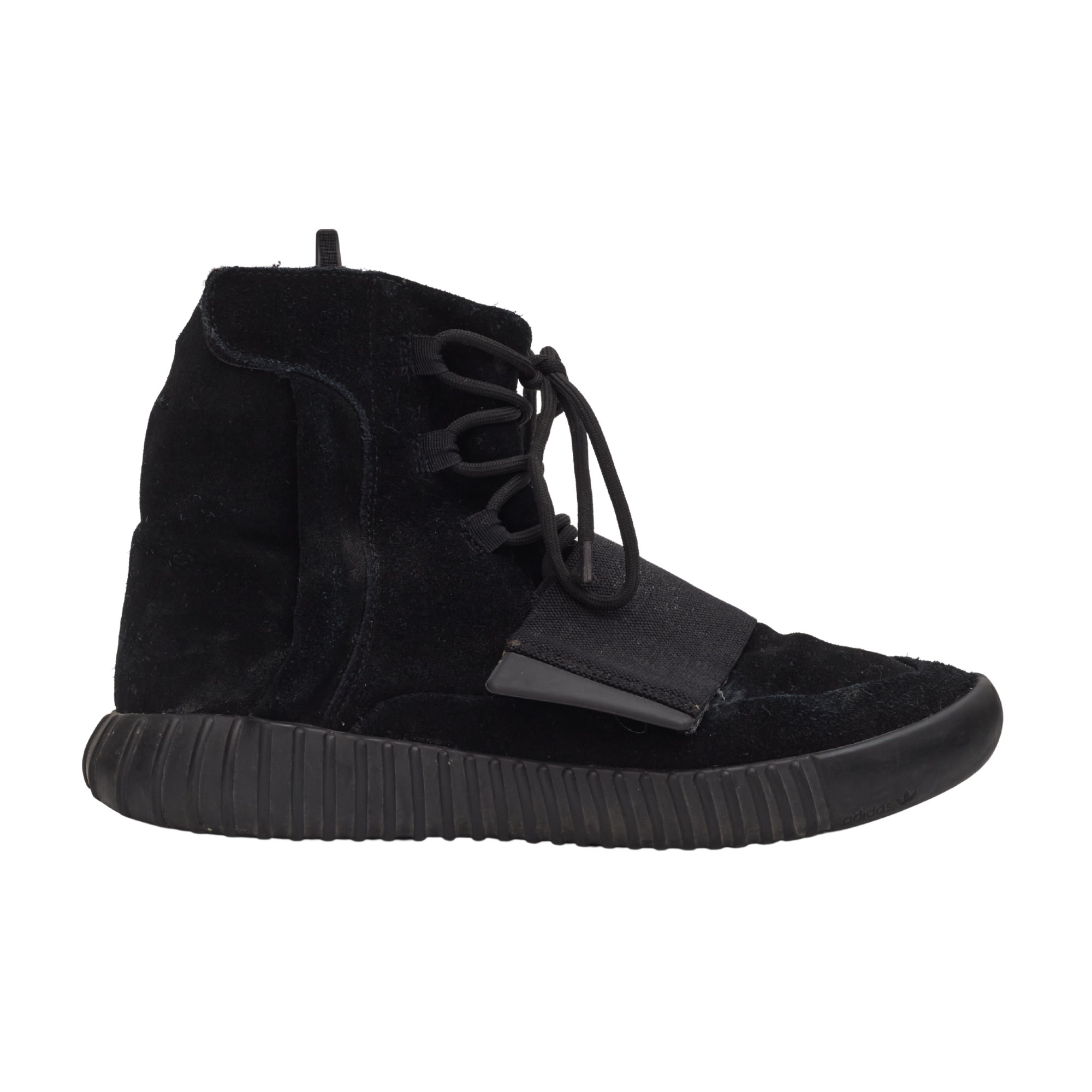 ADIDAS YEEZY BOOST 750 TRIPLE BLACK SUEDE 10 US CRTBLNCHSHP