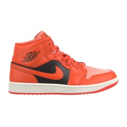 NIKE NIKE JORDAN 1 MID RUSH ORANGE CRIMSON BLISS (11 US)