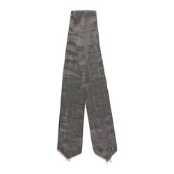 CHRISTIAN DIOR DIOR VINTAGE HOUNDSTOOTH LONG BLACK WHITE SCARF