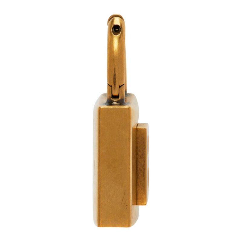 BALENCIAGA BALENCIAGA GOLD TONE SMALL PADLOCK EARRINGS