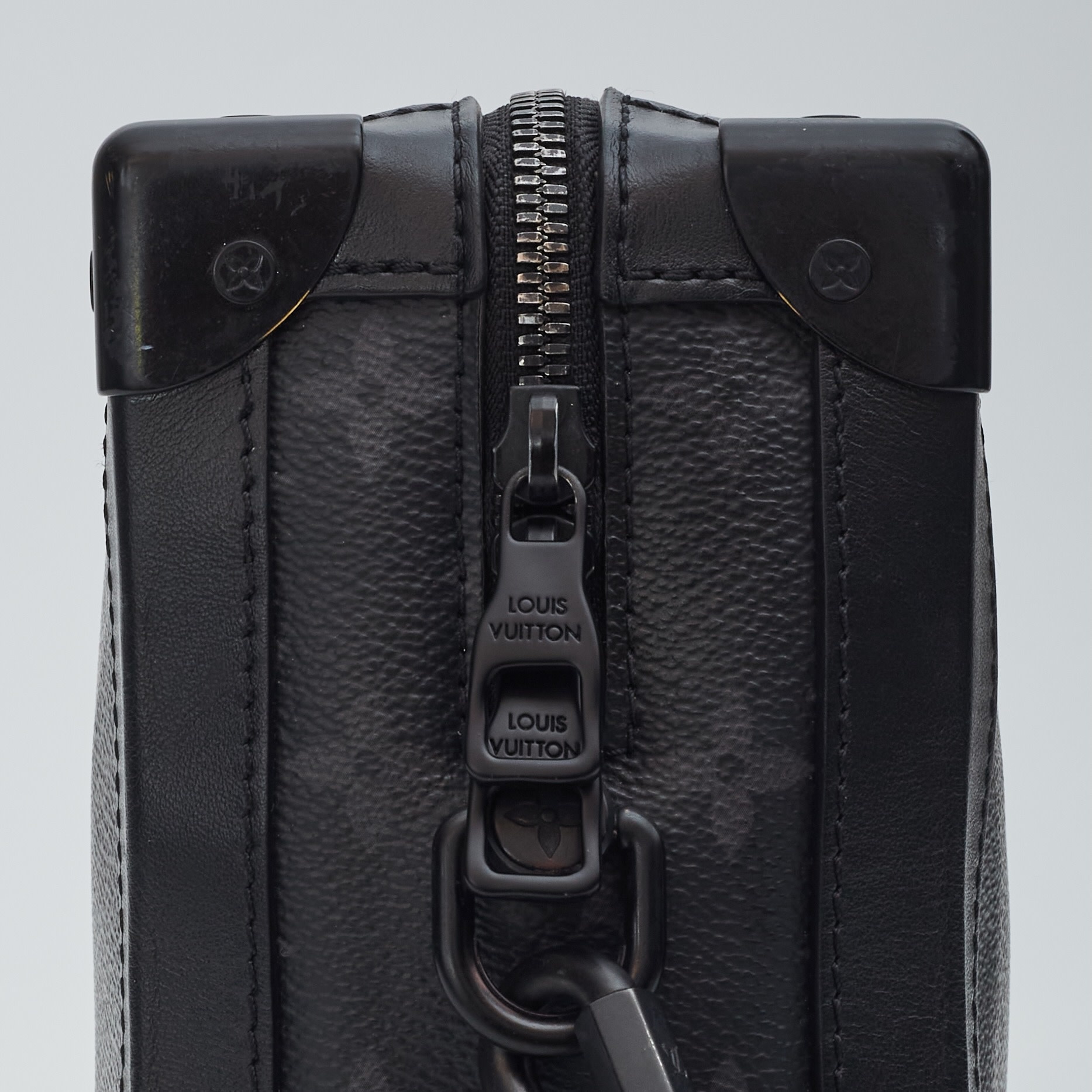 Louis Vuitton Monogram Eclipse Soft Trunk Crossbody Bag Black Cloth  ref.733462 - Joli Closet