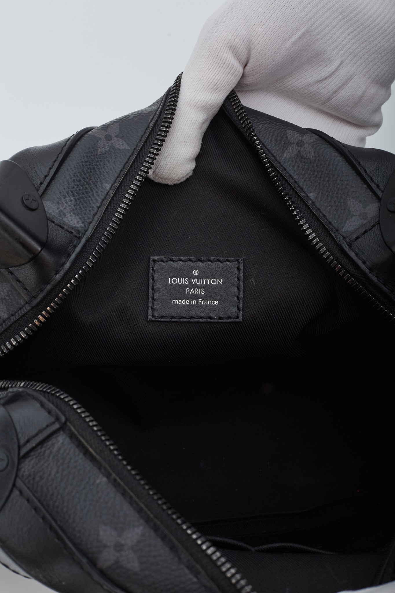 Trunk Messenger Bag - Luxury Monogram Eclipse Grey