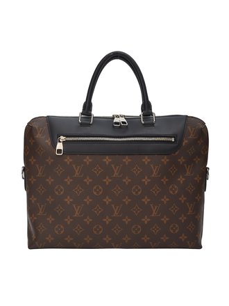 LOUIS VUITTON Porte-Documents Jour Monogram Macassar Briefcase Bag