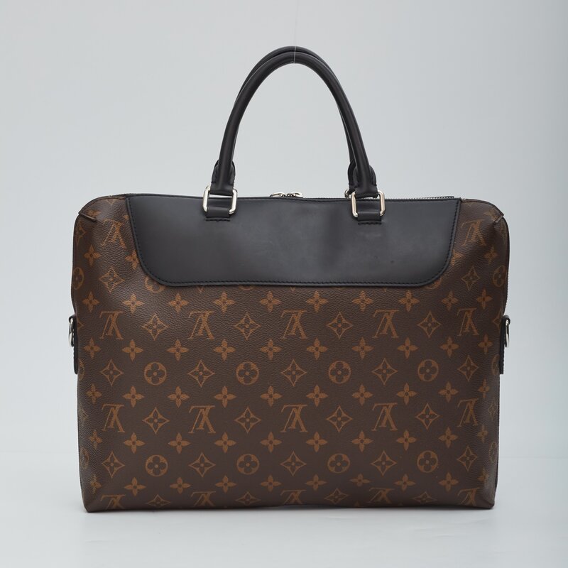 LOUIS VUITTON LOUIS VUITTON MONOGRAM MACASSAR PORTE-DOCUMENTS JOUR BRIEFCASE