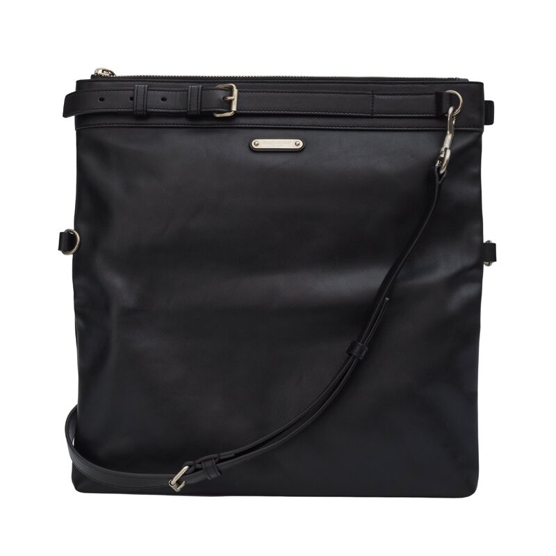 SAINT LAURENT SAINT LAURENT ID DOC HOLDER LEATHER 2N1 CROSSBODY BAG