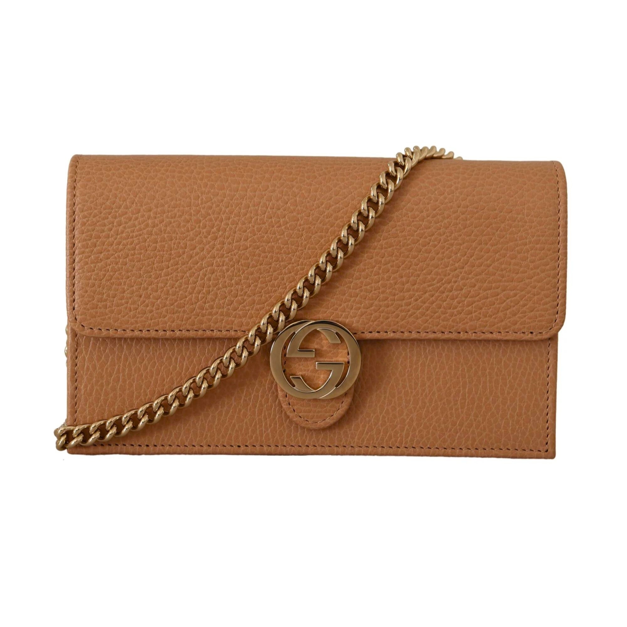 Gucci Pink Leather Soho Wallet On Chain (WOC) QFB2H3LTPB002 | WGACA