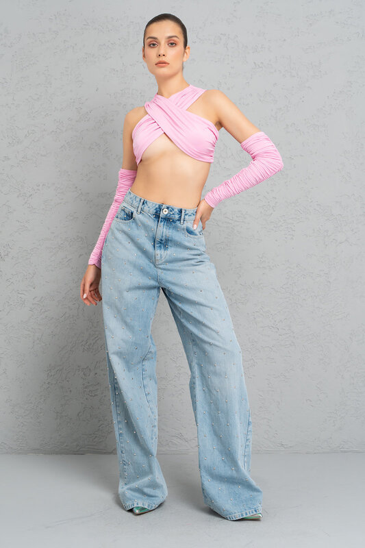 CRTBLNCHSHP NEW PINK CROSS MINI TOP WITH GLOVES M
