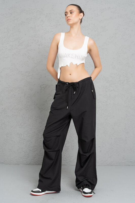 CRTBLNCHSHP BLACK BAGGIE PANTS M