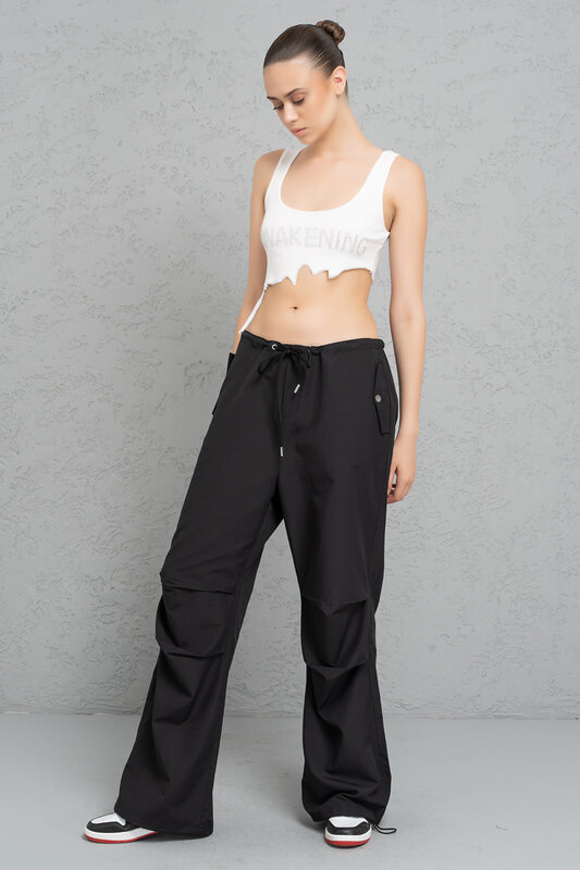 CRTBLNCHSHP BLACK BAGGIE PANTS M