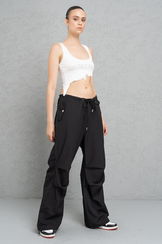 CRTBLNCHSHP BLACK BAGGIE PANTS M