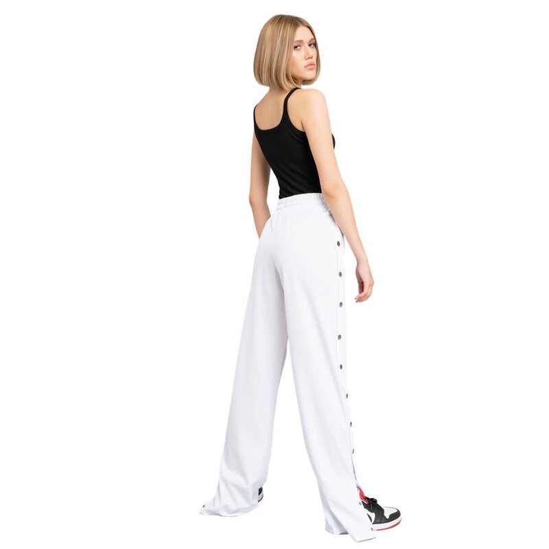 CRTBLNCHSHP SNAP BUTTON SIDE WHITE PANTS