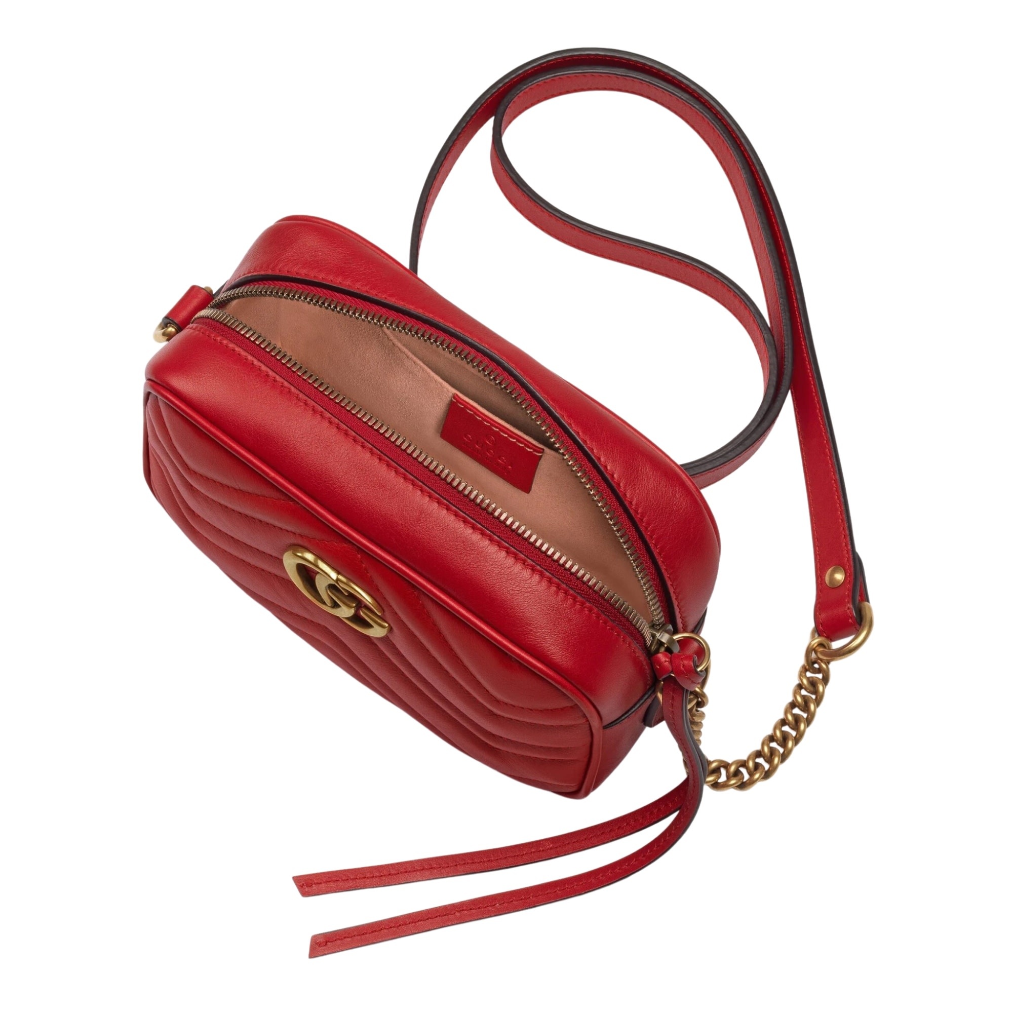Gucci Soho Camera Bag Red in Leather with Gold-tone - US