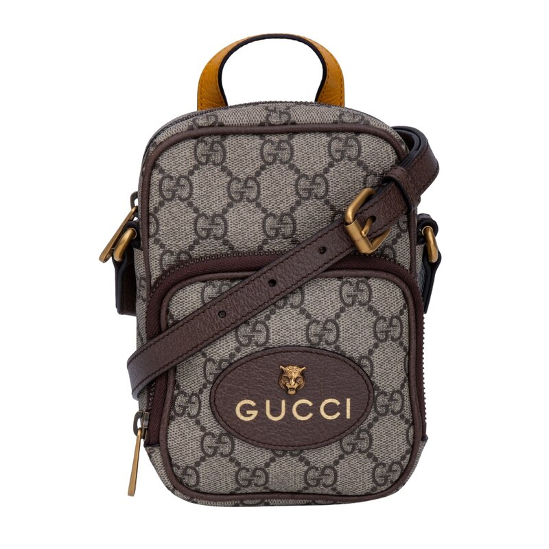 GUCCI GUCCI GG SUPREME CANVAS NEO VINTAGE MINI MESSENGER BAG