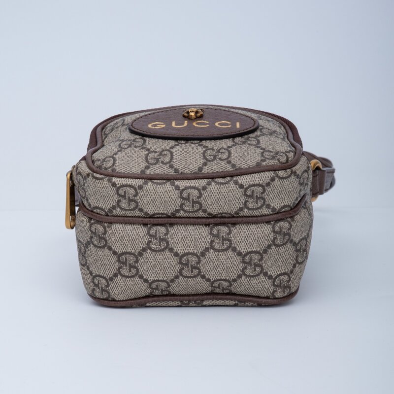 GUCCI GUCCI GG SUPREME CANVAS NEO VINTAGE MINI MESSENGER BAG