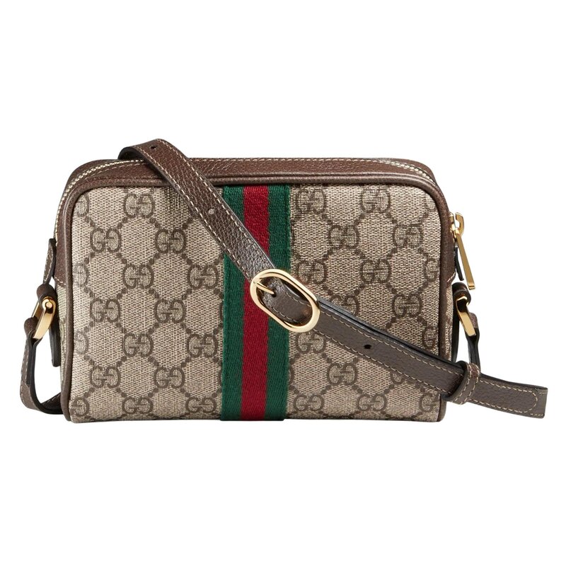 Gucci Beige GG Supreme Ophidia Pouch Gucci