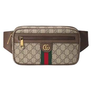 GUCCI GUCCI GG SUPREME OPHIDIA EBONY BELT BAG (574796)