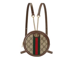 GG Supreme Ophidia Small Rounded Top Shoulder Bag