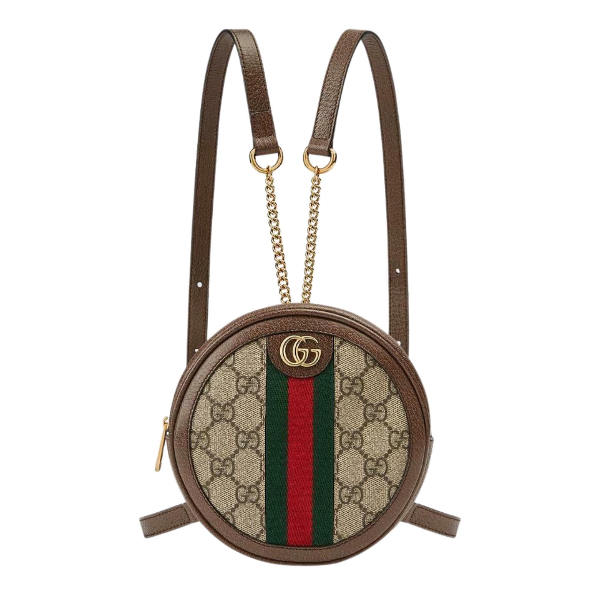 Gucci GG Supreme Ophidia Round Mini Backpack (SHF-18788) – LuxeDH