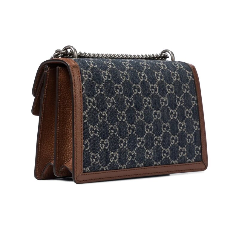 GUCCI GUCCI SMALL DIONYSUS GG DENIM BLUE SHOULDER BAG