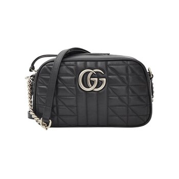 GUCCI GUCCI SMALL MARMONT CAMERA 2.0 BAG BLACK