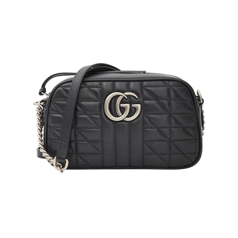 GUCCI GUCCI SMALL MARMONT CAMERA 2.0 BAG BLACK