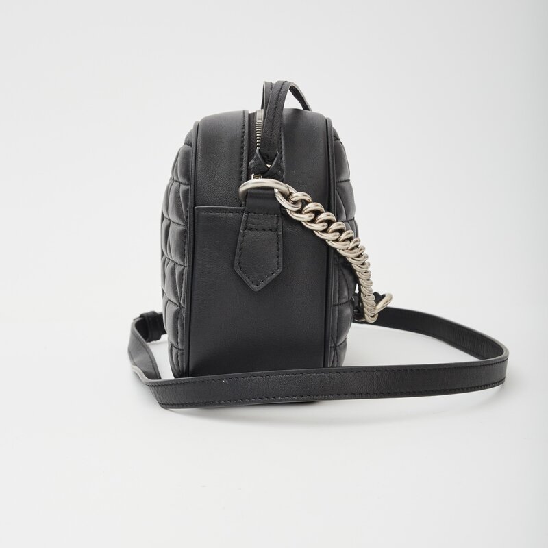 GUCCI GUCCI SMALL MARMONT CAMERA 2.0 BAG BLACK