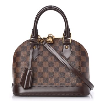 LOUIS VUITTON LOUIS VUITTON DAMIER EBENE ALMA BB HANDBAG