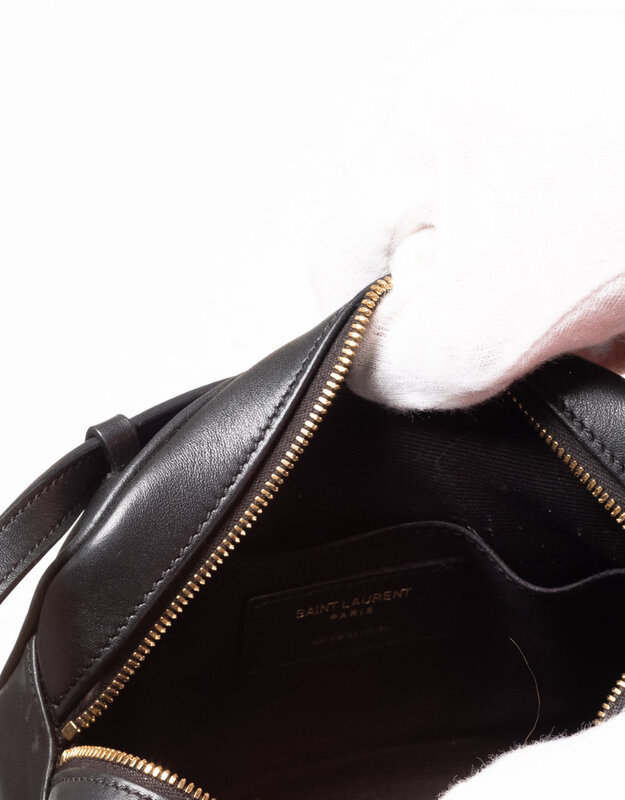 SAINT LAURENT SAINT LAURENT LOU YSL MONOGRAM MATELASSE LEATHER BELT BAG 614081