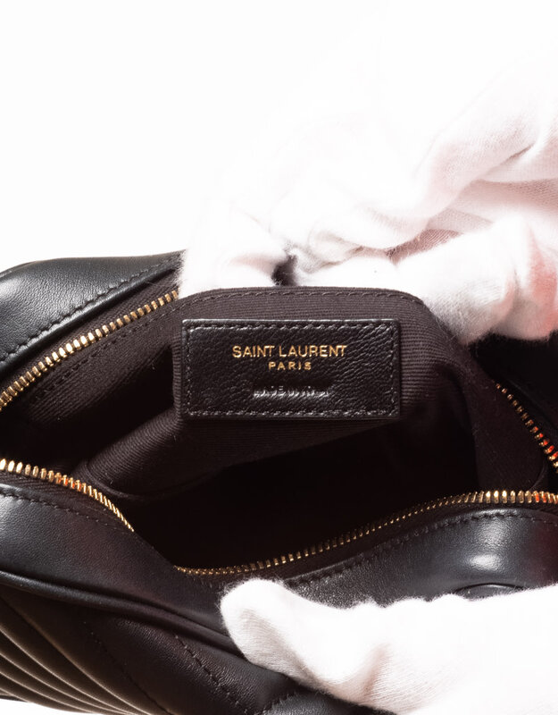 SAINT LAURENT SAINT LAURENT LOU YSL MONOGRAM MATELASSE LEATHER BELT BAG 614081