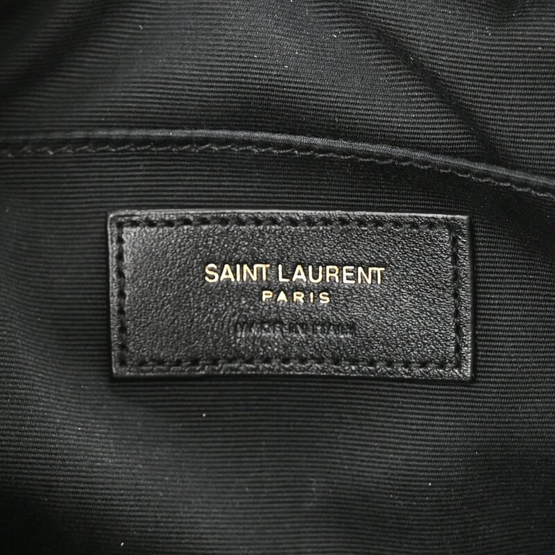 SAINT LAURENT SAINT LAURENT CALFSKIN MATELASSE MONOGRAM BLACK LOU CAMERA BAG