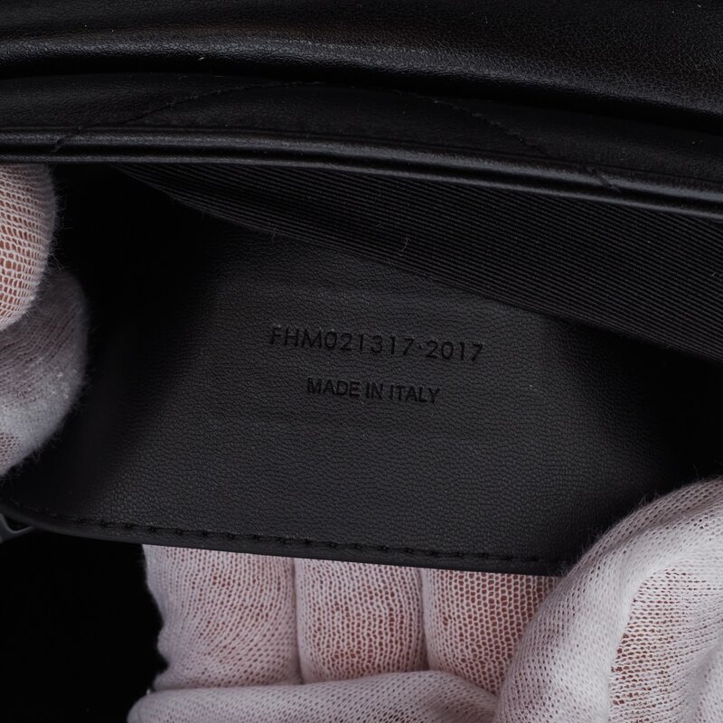 SAINT LAURENT SAINT LAURENT LOULOU SMALL CLASSIC BLACK ON BLACK LEATHER BAG