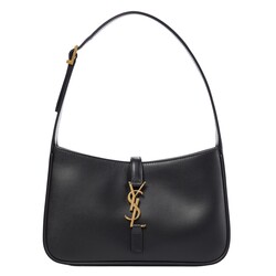 SAINT LAURENT SAINT LAURENT SMOOTH BLACK LEATHER LE 5 À 7 HOBO BAG