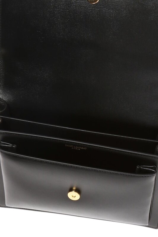 SAINT LAURENT SAINT LAURENT SMOOTH LEATHER BLACK MEDIUM SUNSET SHOULDER BAG
