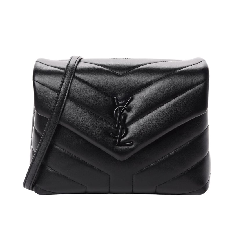 SAINT LAURENT SAINT LAURENT CALFSKIN SO BLACK Y QUILTED TOY LOULOU BAG OUTLET