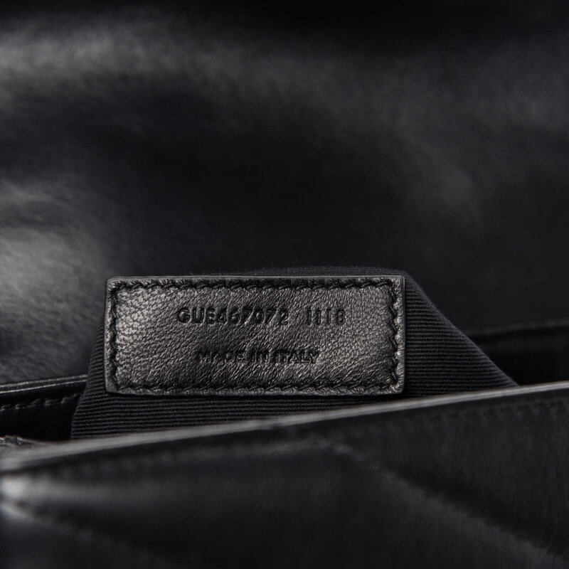 SAINT LAURENT SAINT LAURENT CALFSKIN SO BLACK Y QUILTED TOY LOULOU BAG OUTLET