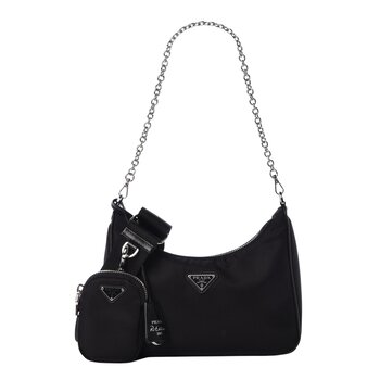 PRADA PRADA NYLON BLACK RE-EDITION 2005 MESSENGER BAG 2021