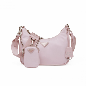 PRADA PRADA NYLON ALABASTER PINK RE-EDITION 2005 MESSENGER BAG