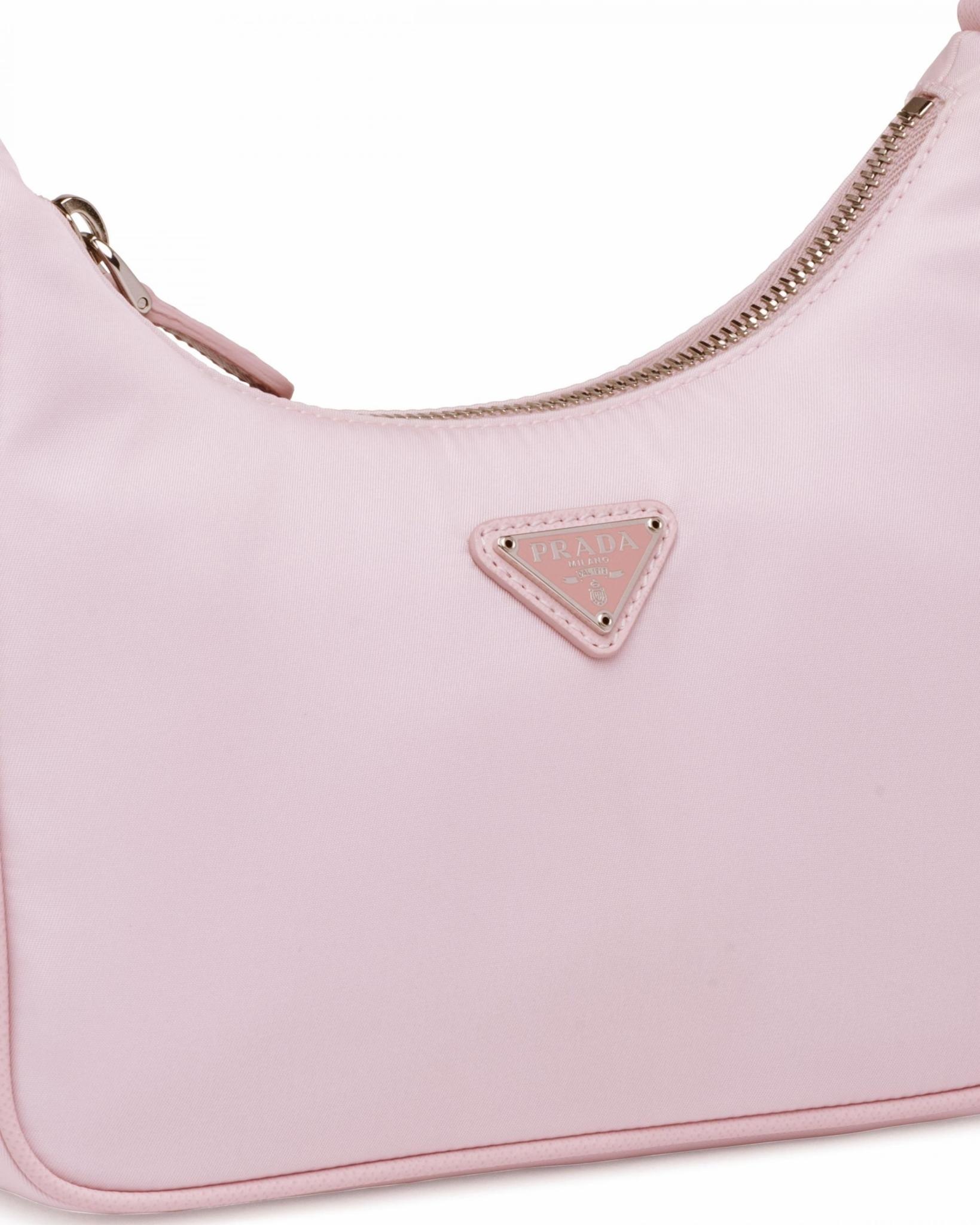 Prada Re-Edition 2005 Re-Nylon Bag Alabaster Pink in Re-Nylon with  Silver-tone - US