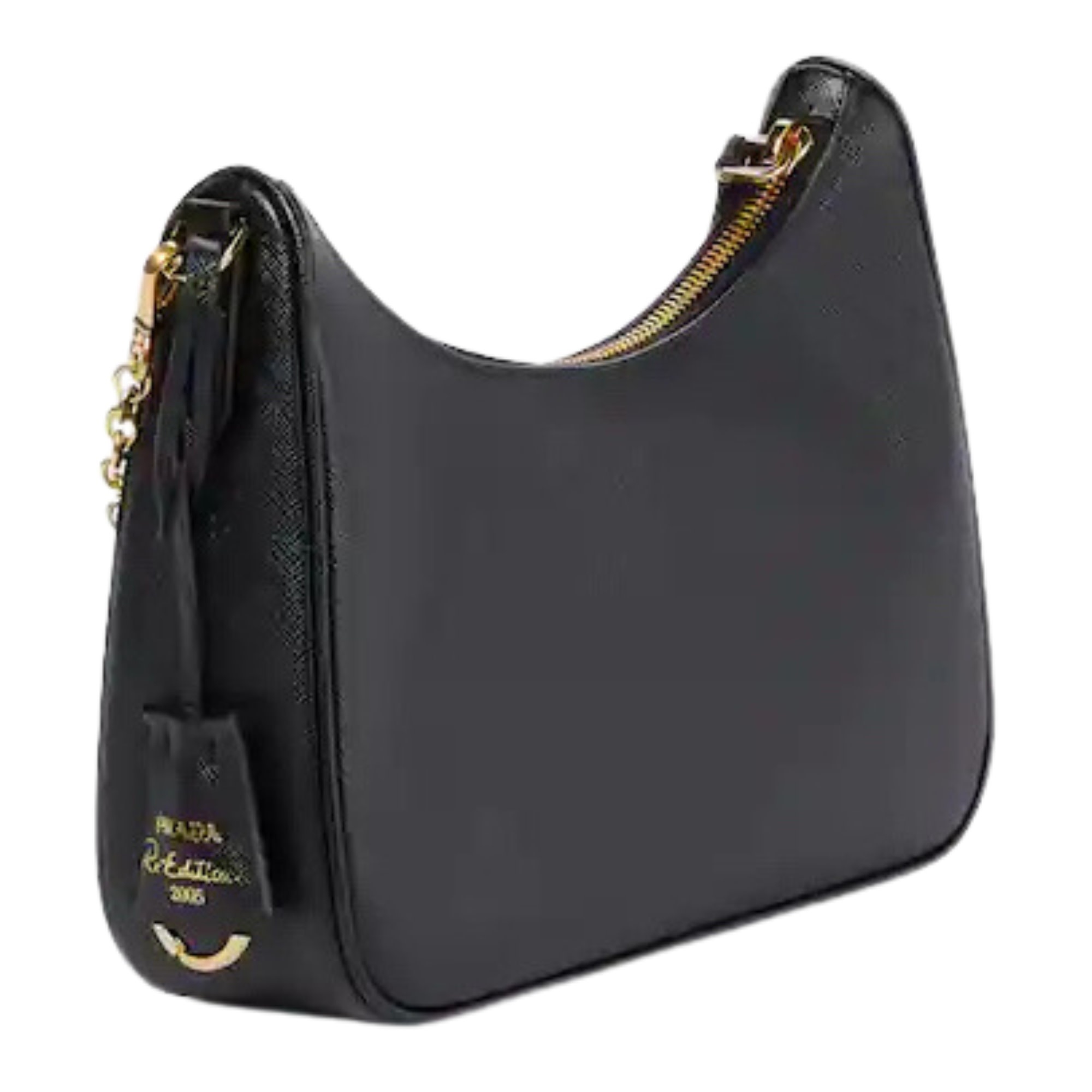 Prada Re Edition 2005 Saffiano Leather Bag Black, Luxury, Bags
