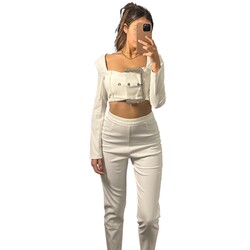 CRTBLNCHSHP CYNDI 2 PC SET WHITE L