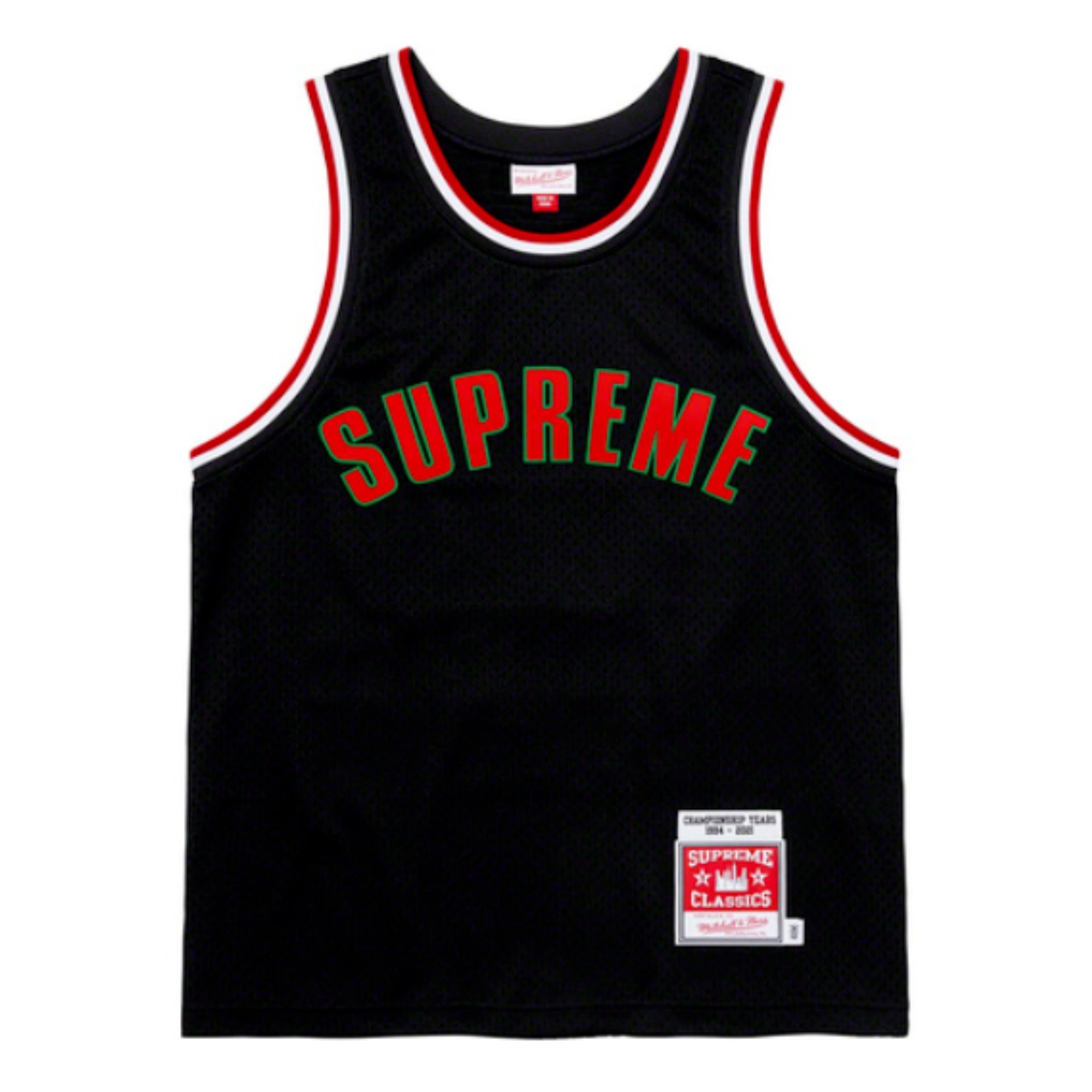 SUPREME MITCHELL & NESS BLACK TANK TOP (M)