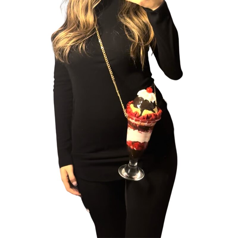 MOSCHINO MOSCHINO ICE CREAM SUNDAE SHOULDER BAG