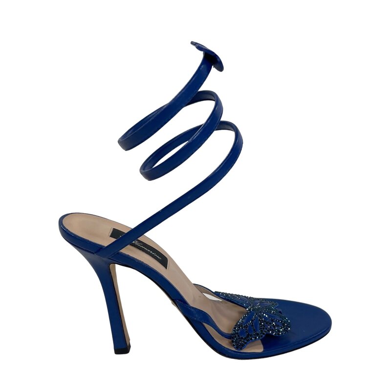 BLUMARINE BLUMARINE BUTTERFLY BLUE HEELS (EU 40)