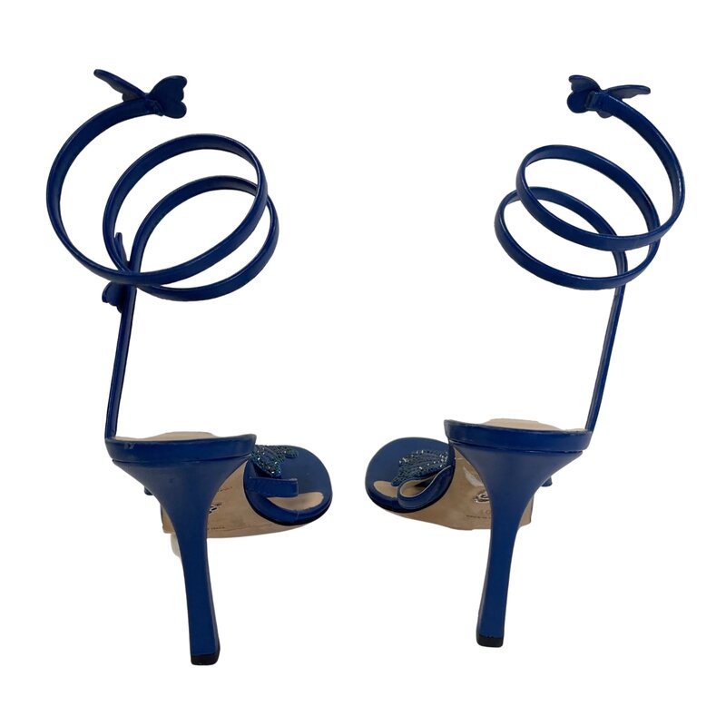 BLUMARINE BLUMARINE BUTTERFLY BLUE HEELS (EU 40)