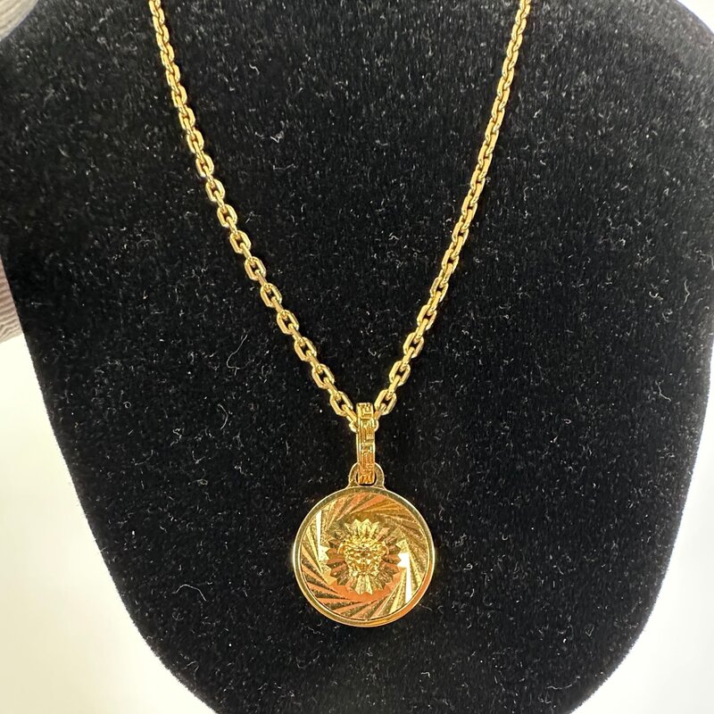 VERSACE VERSACE GOLD MEDUSA PENDANT NECKLACE