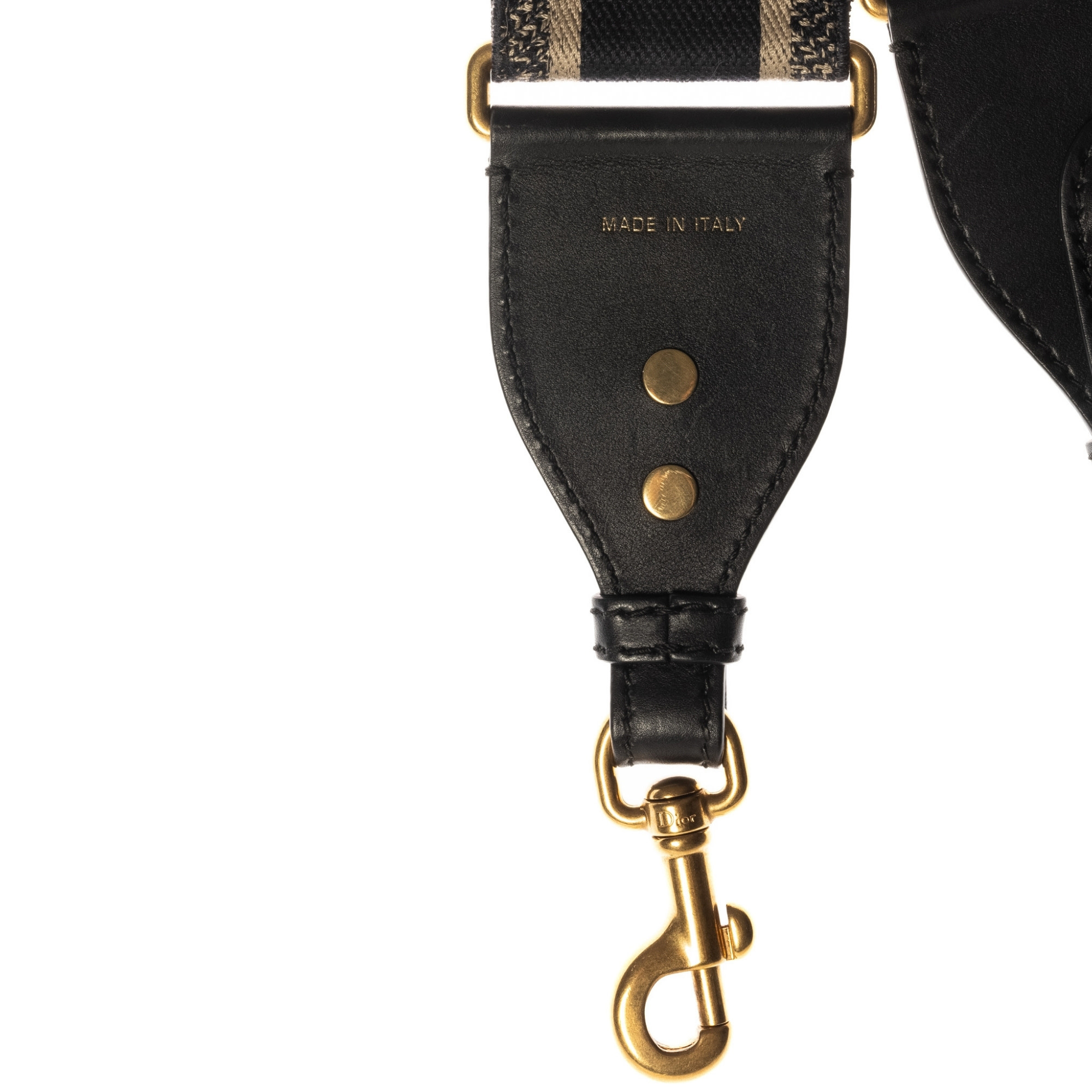 DIOR NAVY BLUE LOGO GOLD HARDWARE SHOULDER STRAP 2019 CRTBLNCHSHP