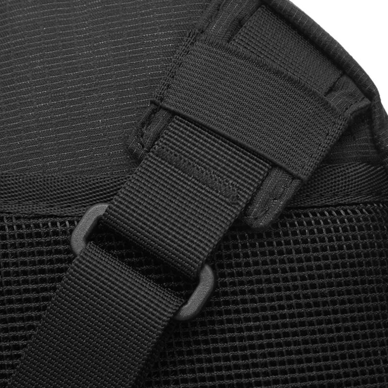 STONE ISLAND BLACK LOGO RIPSTOP BUMBAG / BELT BELT